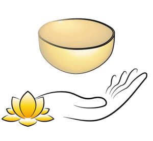 Soins énergétiques à Nantes. Massage intuitif. Massage à l'huile. Fleur de lotus. Main tendue. Massage sonore avec bol tibétain. Carillon. Sensula. Soin métamorphique. Bien-être et développement personnel.